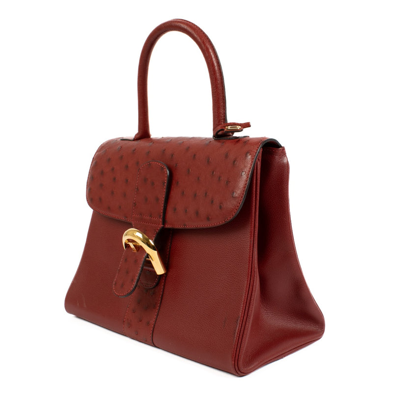 shop 100% authentic second hand Delvaux Red Ostrich Brillant MM on Labellov.com
