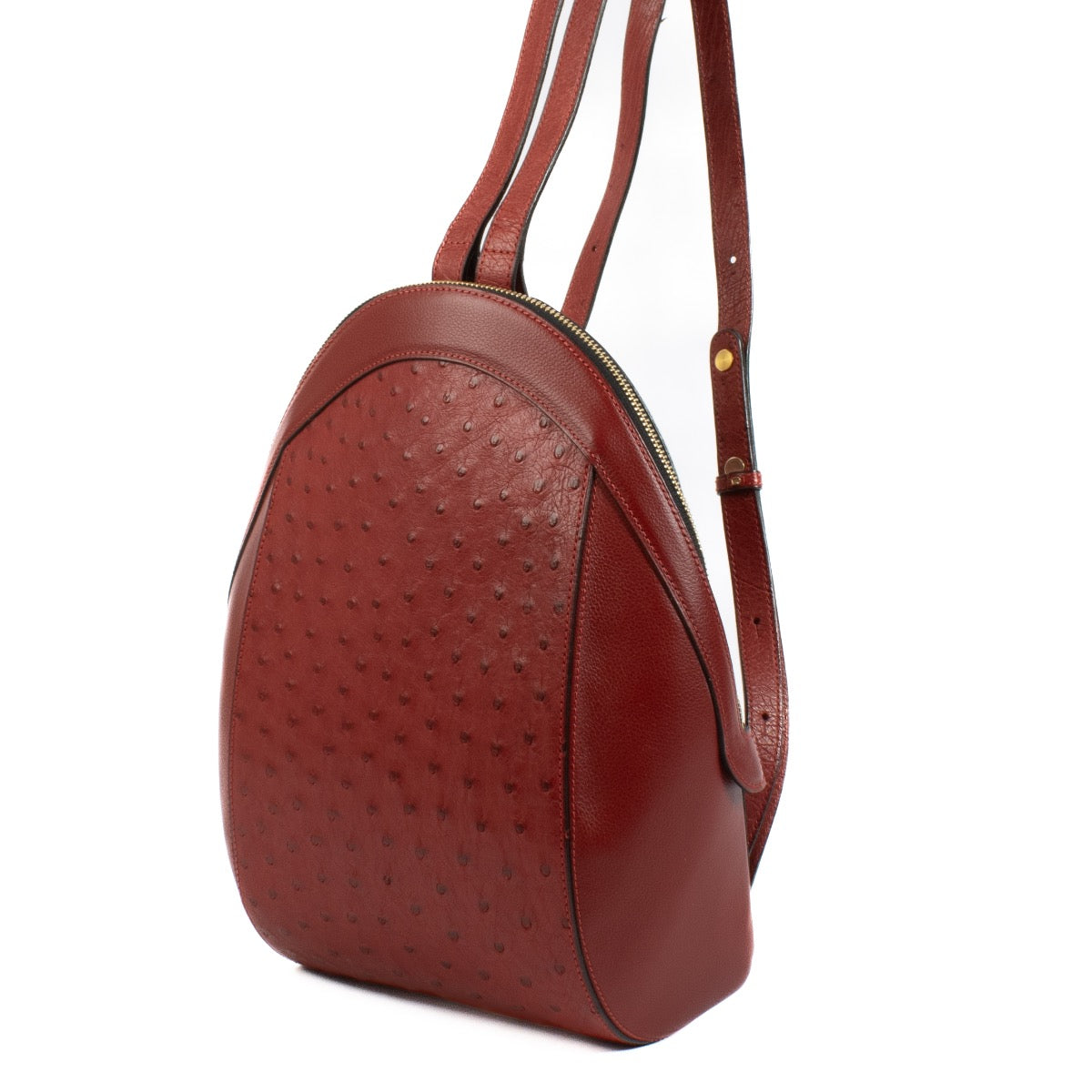 shop 100% authentic second hand Delvaux Red Ostrich Ametie Backpack on Labellov.com