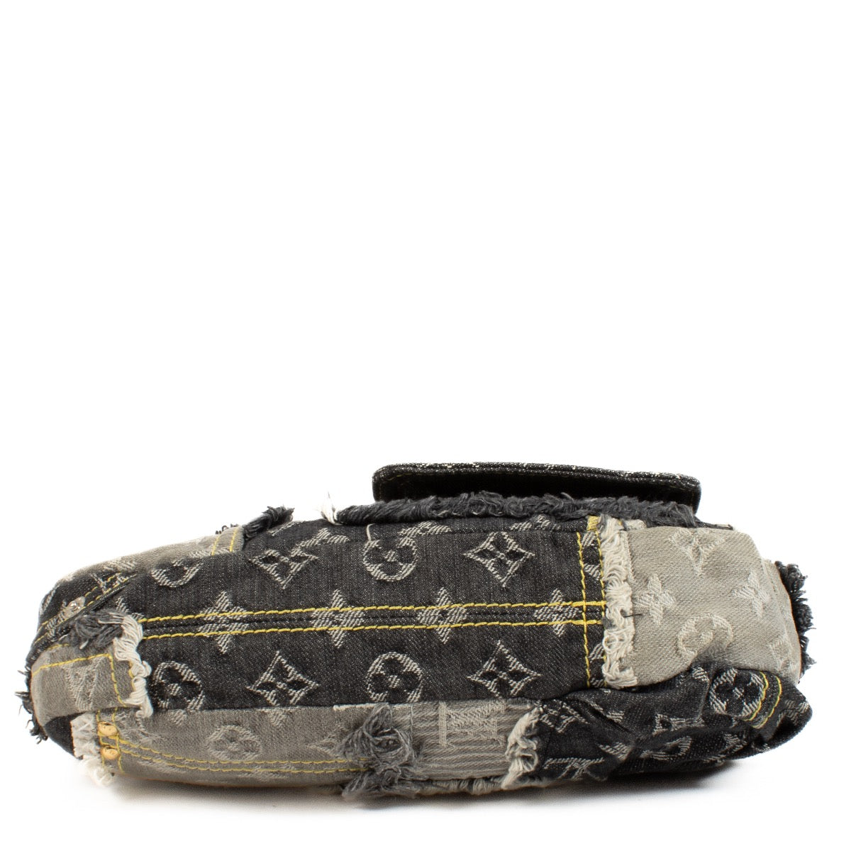 shop 100% authentic second hand Louis Vuitton Monogram Denim Patchwork Pouchy Bag on Labellov.com
