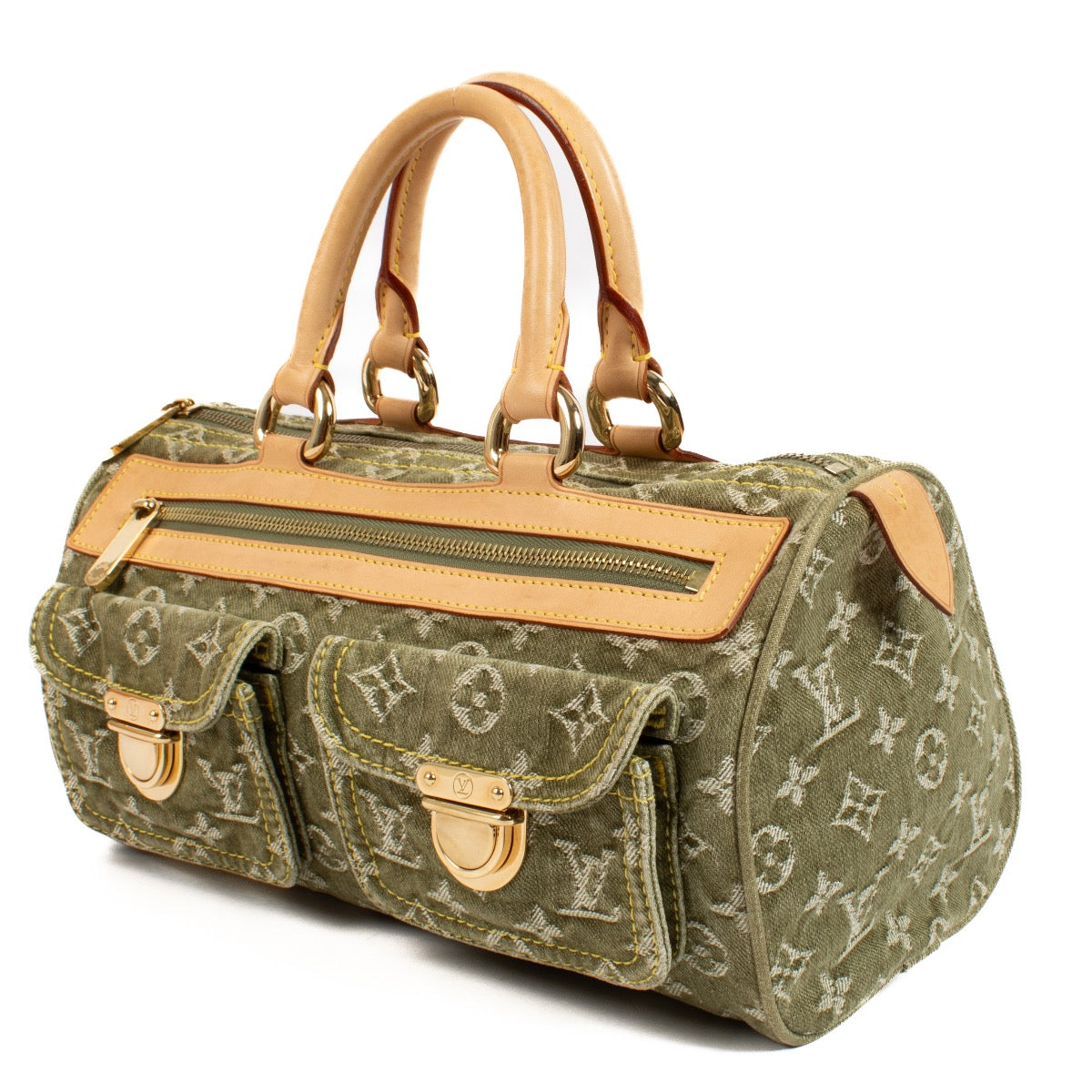 shop 100% authentic second hand Louis Vuitton Kaki Denim Neo Speedy on Labellov.com