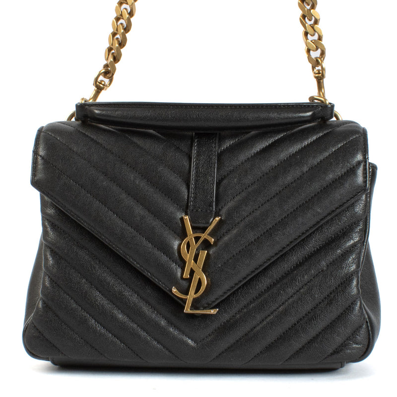 Saint Laurent Black Medium College Bag