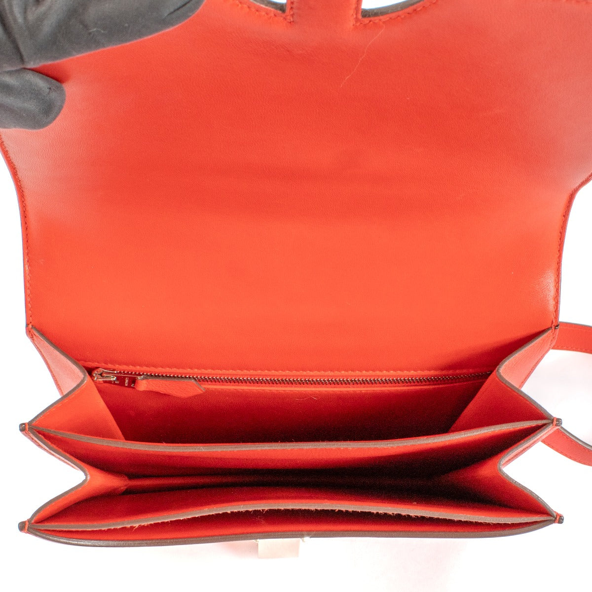 Hermès 2002-20 Rouge de Coeur Evercolor PHW