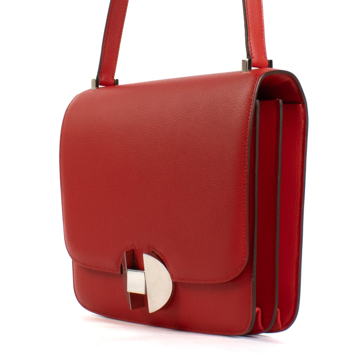 Hermès 2002-20 Rouge de Coeur Evercolor PHW