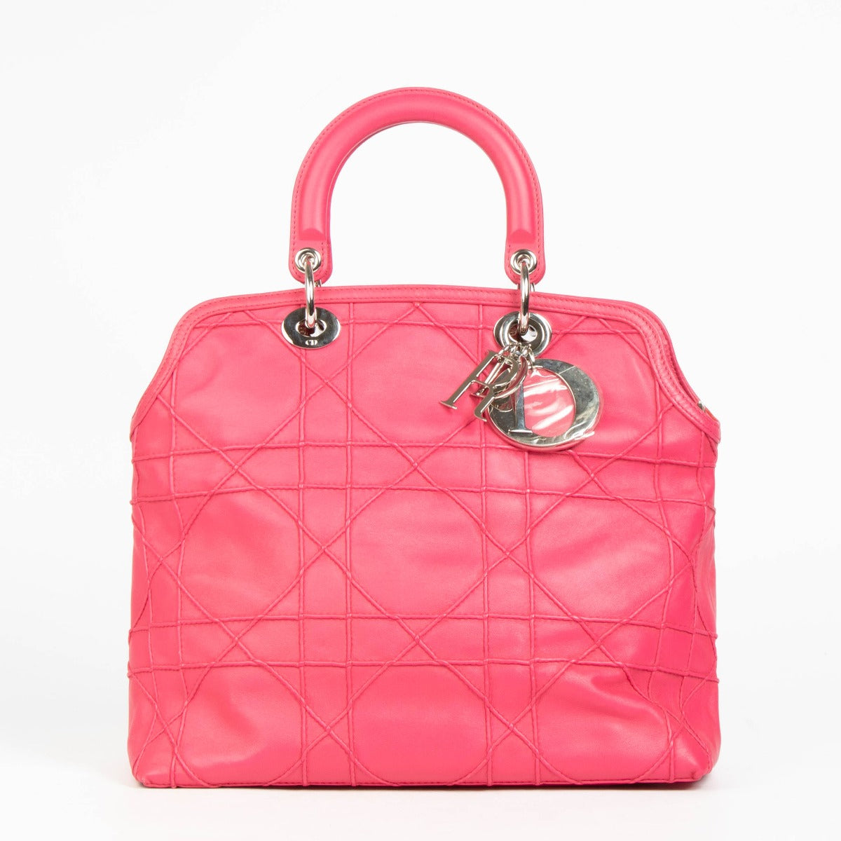 Shop this authentic Christian Dior Pink Lambskin Grandville Bag pre-loved on Labellov.com