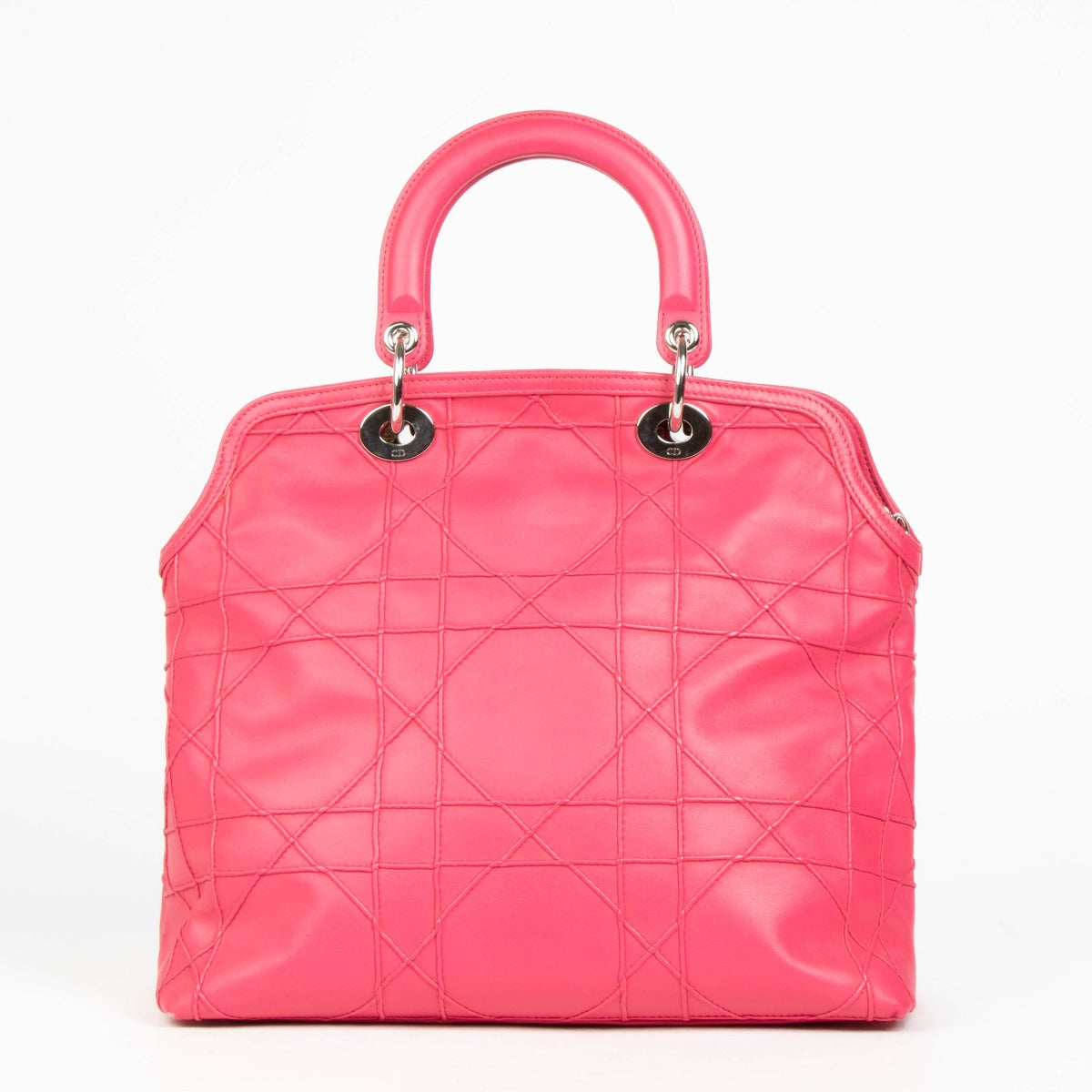 Shop this authentic Christian Dior Pink Lambskin Grandville Bag pre-loved on Labellov.com