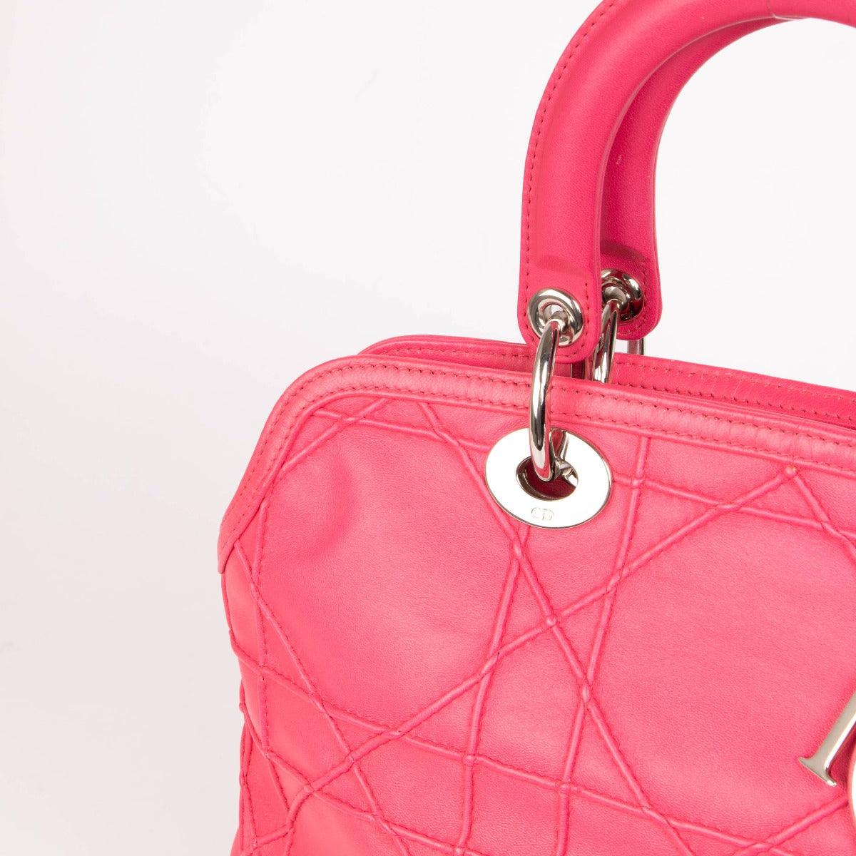 Shop this authentic Christian Dior Pink Lambskin Grandville Bag pre-loved on Labellov.com