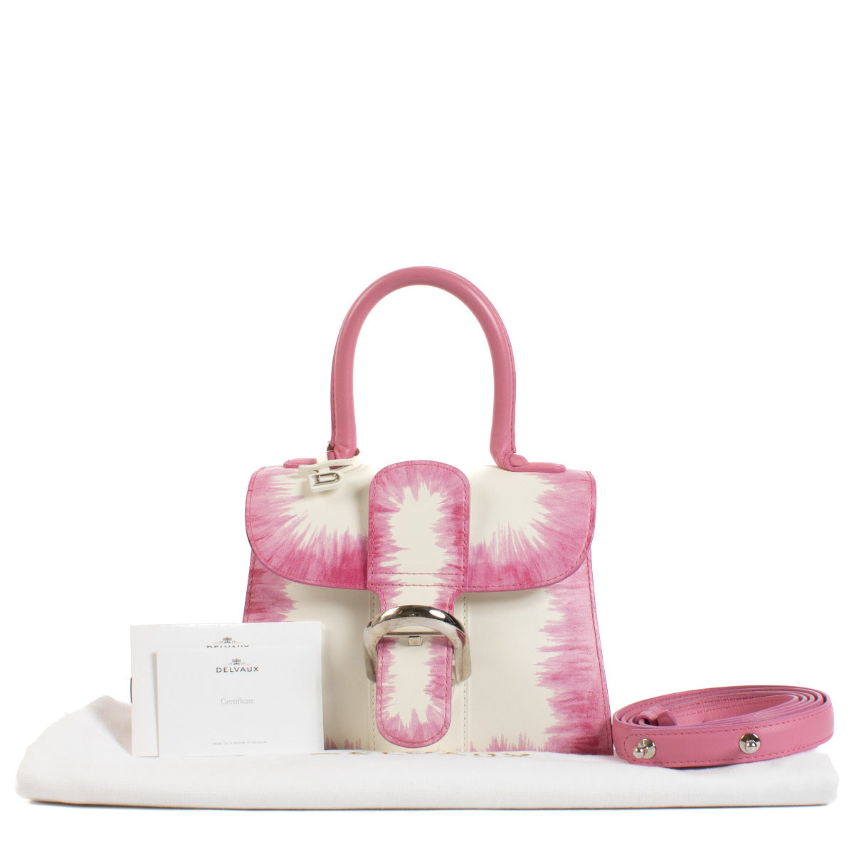 Delvaux Flamingo Box Calf Oeillet Mini Brillant for the best price at Labellov secondhand luxury in Antwerp and Knokke