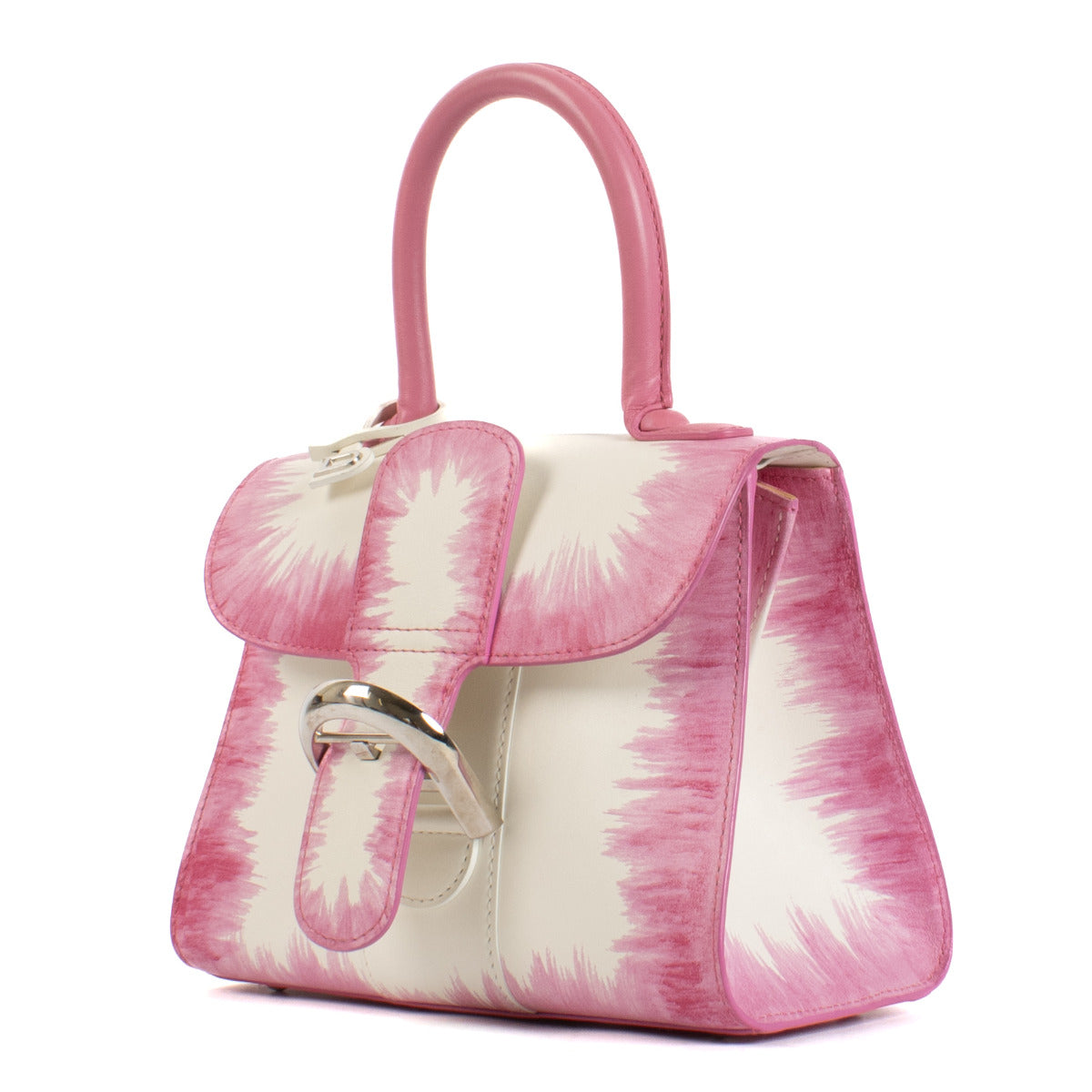Delvaux Flamingo Cuir Oeillet Brillant Mini Bag