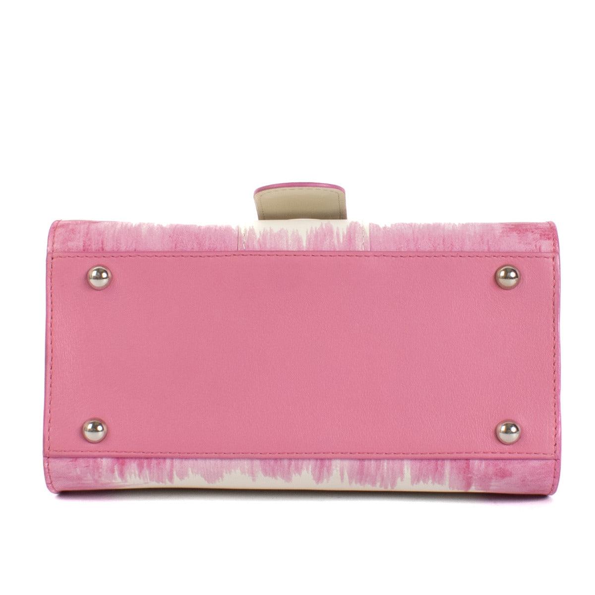 Delvaux Flamingo Cuir Oeillet Brillant Mini Bag