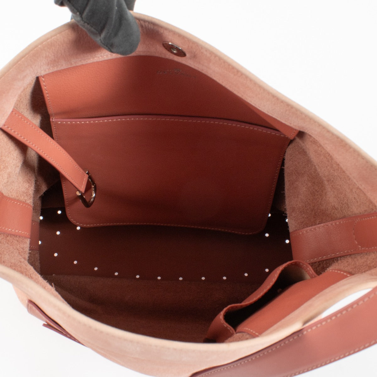Delvaux Bois de Rose Santiag Nubuck/Allure Pin Bag