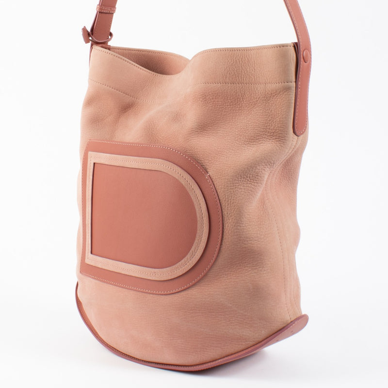 Delvaux Bois de Rose Santiag Nubuck/Allure Pin Bag