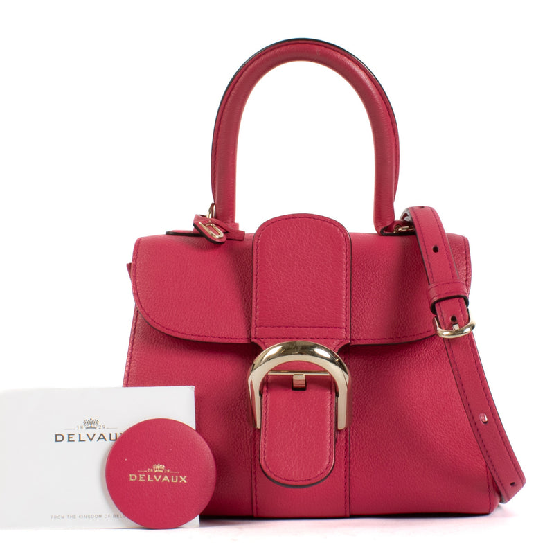 Delvaux Rose Indien Sellier Brillant Mini