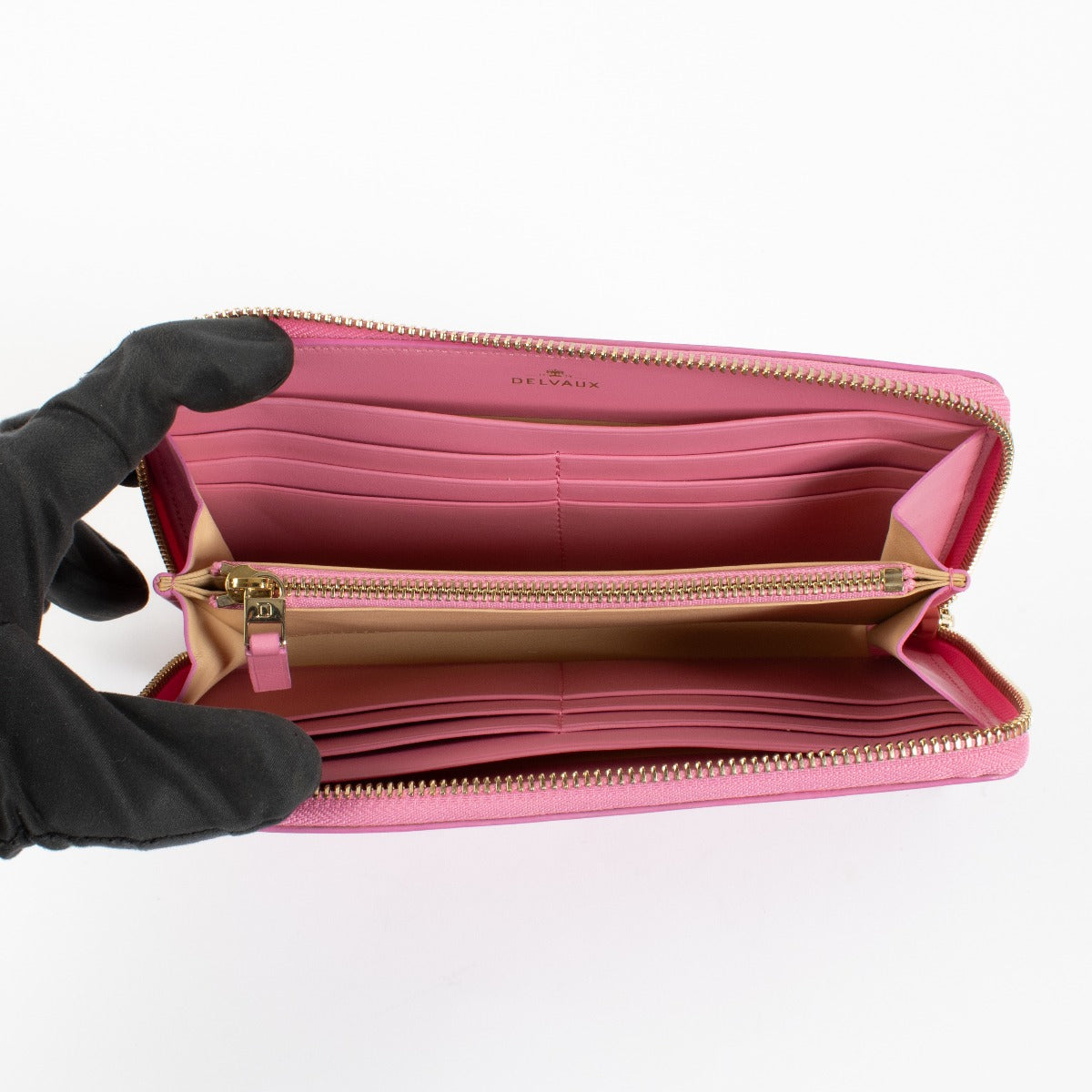 Delvaux Flamingo Allure Accordéon Lange Portemonnee