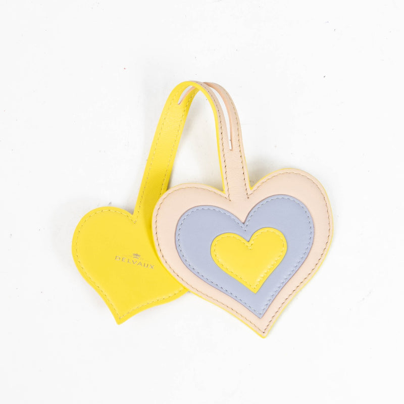 Authentic pre-loved Delvaux Yellow Leather Heart Charm on Labellov.com