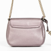 Shop this authentic Gucci Metallic Purple Soho Crossbody Bag pre-loved on Labellov.com
