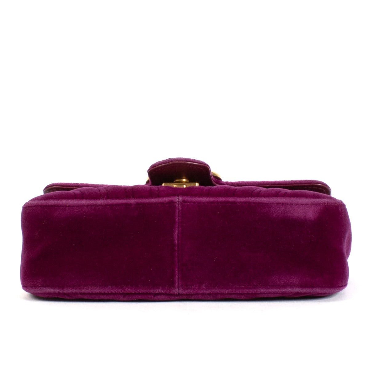 Gucci Purple Velvet Mini GG Marmont Bag