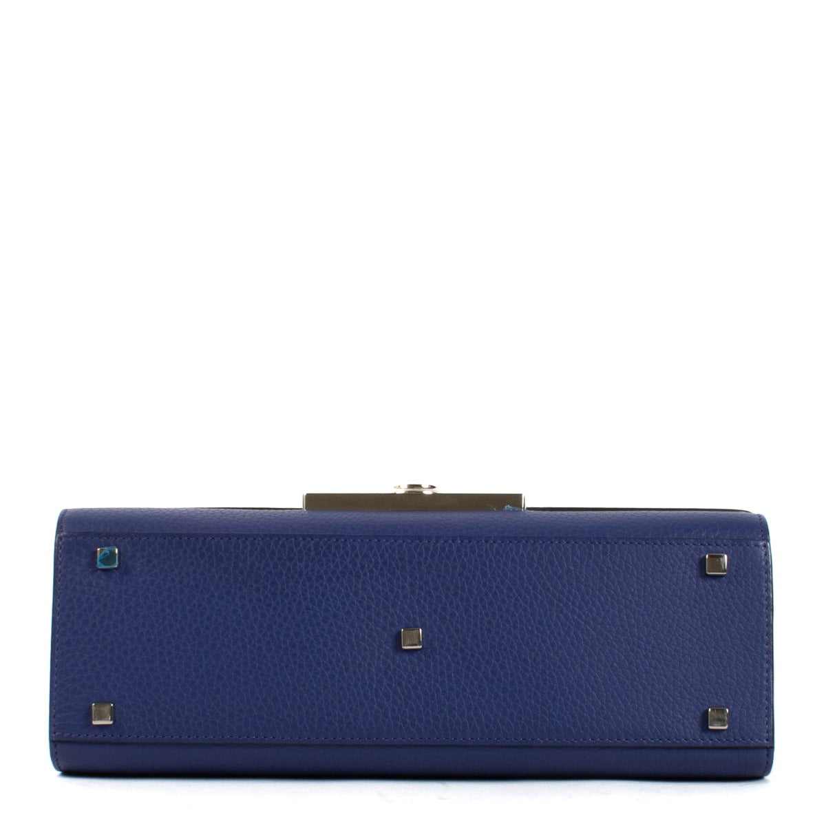 Sac Rejane PM en cuir bleu Moynat