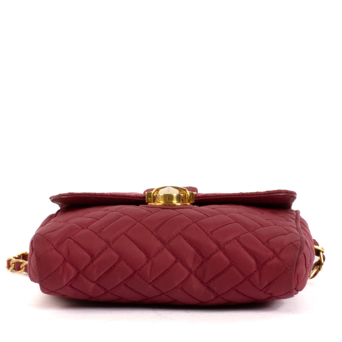 Sac bandoulière mini Prada en nylon rose