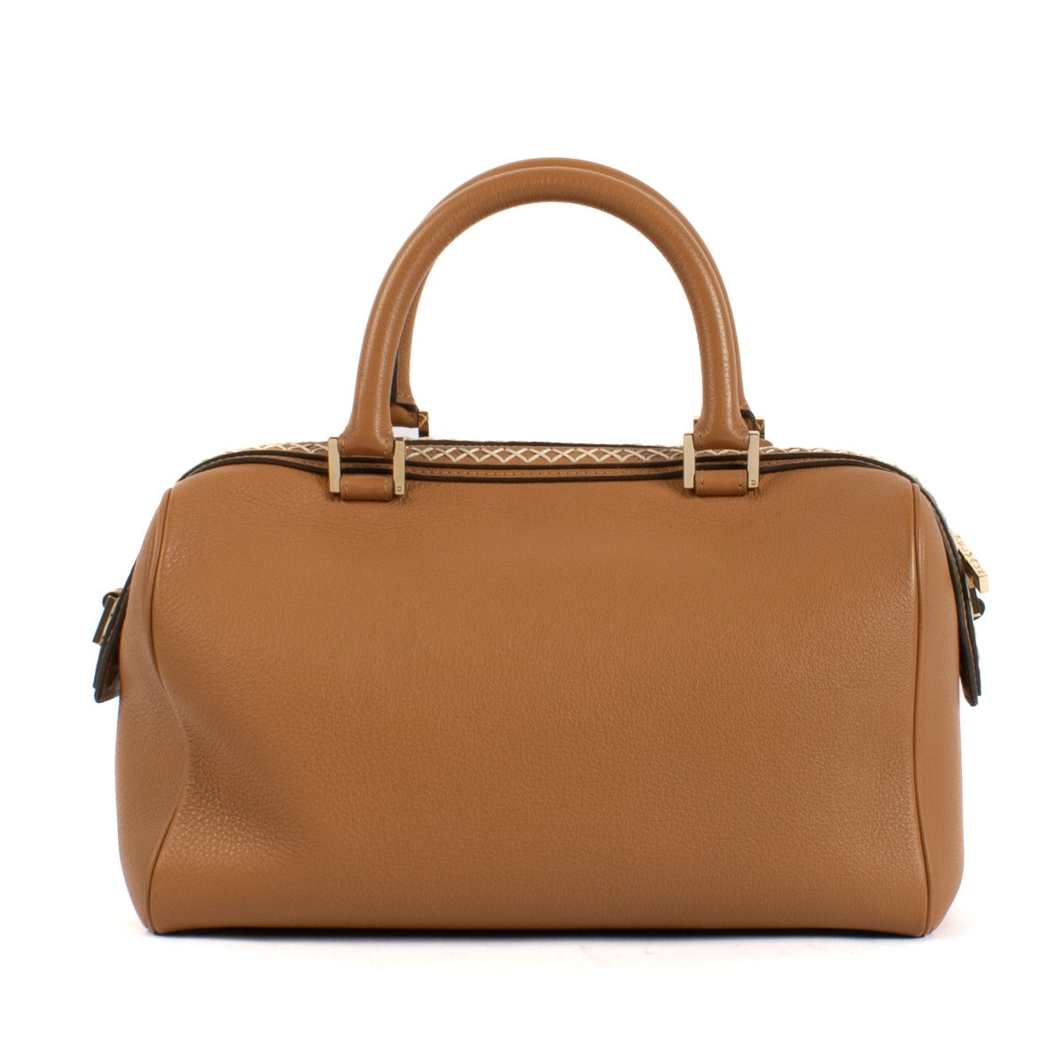 Delvaux Végétal Allure Louise Boston PM Surpiqué Bag