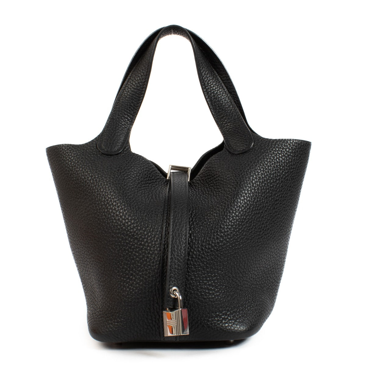 buy 100% authentic pre loved Hermes Picotin Lock 18 Black Clemence PHW on Labellov.com