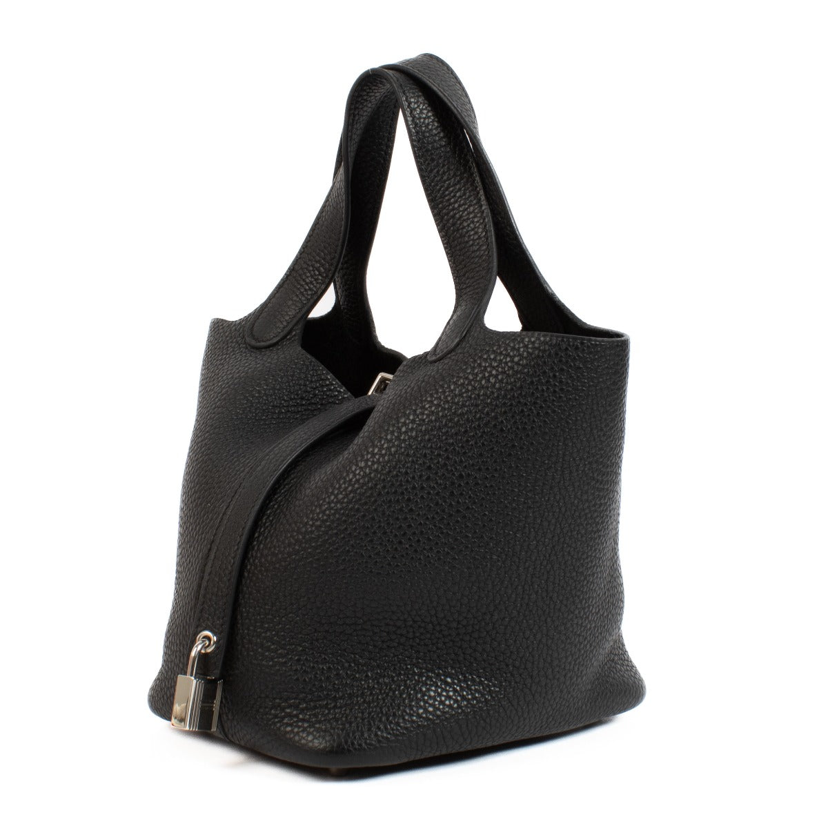 buy 100% authentic pre loved Hermes Picotin Lock 18 Black Clemence PHW on Labellov.com
