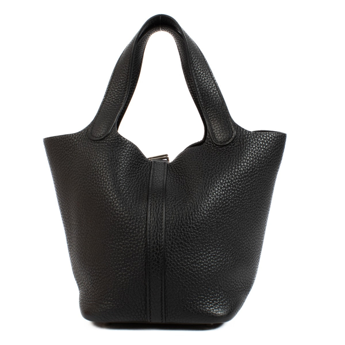 buy 100% authentic pre loved Hermes Picotin Lock 18 Black Clemence PHW on Labellov.com