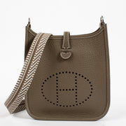 shop 100% authentic second hand Hermès Evelyne 16 Etoupe Clemence Sangle PHW on Labellov.com