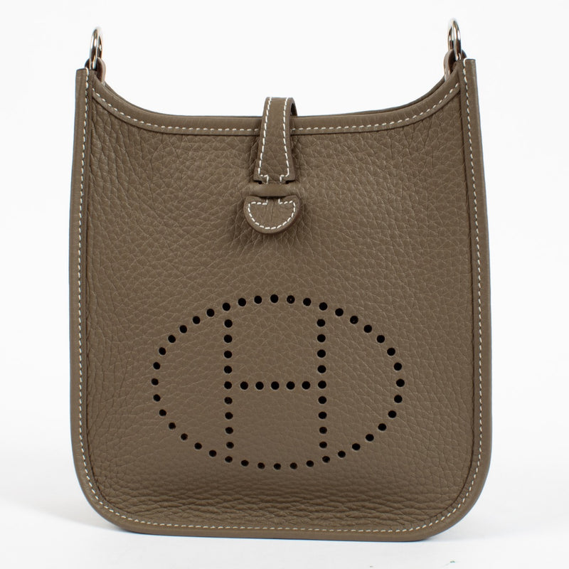 shop 100% authentic second hand Hermès Evelyne 16 Etoupe Clemence Sangle PHW on Labellov.com