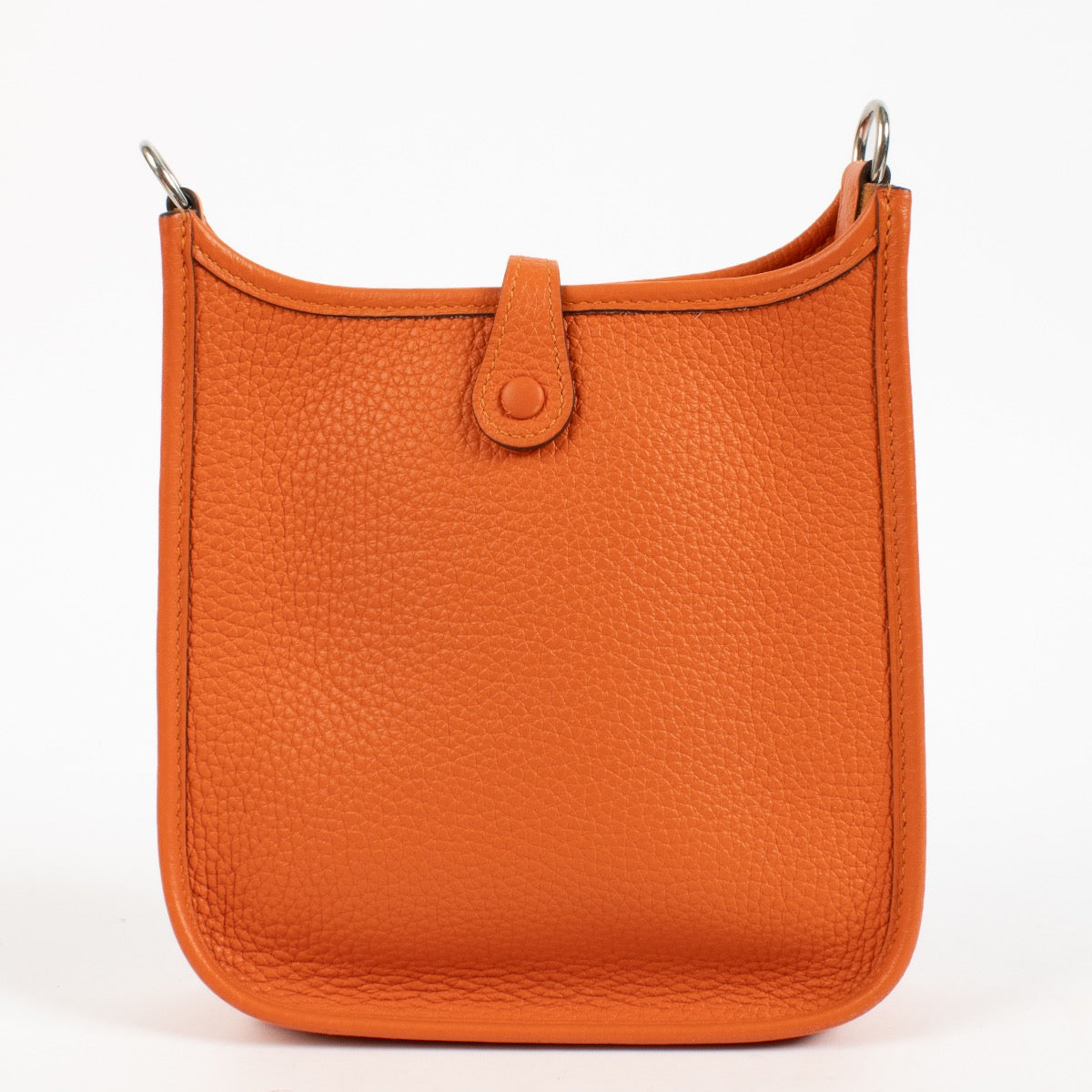 shop 100% authentic second hand Hermès Evelyne 16 Orange Clemence PHW on Labellov.com