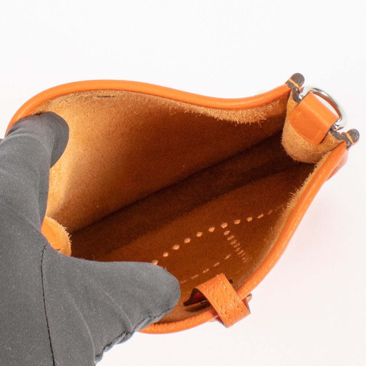 shop 100% authentic second hand Hermès Evelyne 16 Orange Clemence PHW on Labellov.com