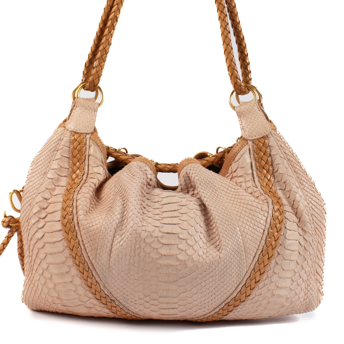 shop 100% authentic second hand Loewe Pink Python Hobo Bag on Labellov.com