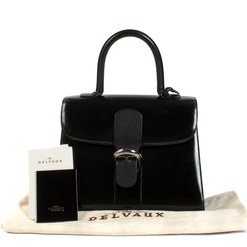 Shop safe online at Labellov in Antwerp, Brussels and Knokke this 100% authentic second hand Delvaux Black Magic Brillant MM