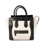 Celine Beige Mini Luggage Top Handle Bag