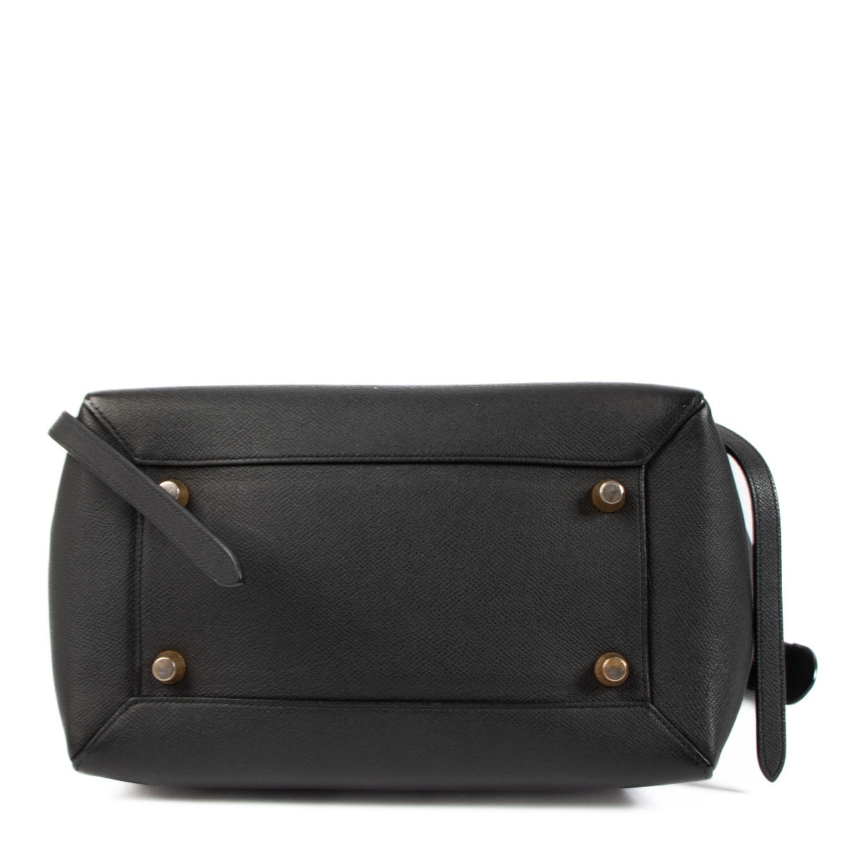 Celine Black Mini Belt Top Handle Bag