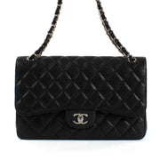 Shop safe online at Labellov in Antwerp, Brussel and Knokke this 100% authentic second hand Chanel Black Caviar Large Classic Flap Bag