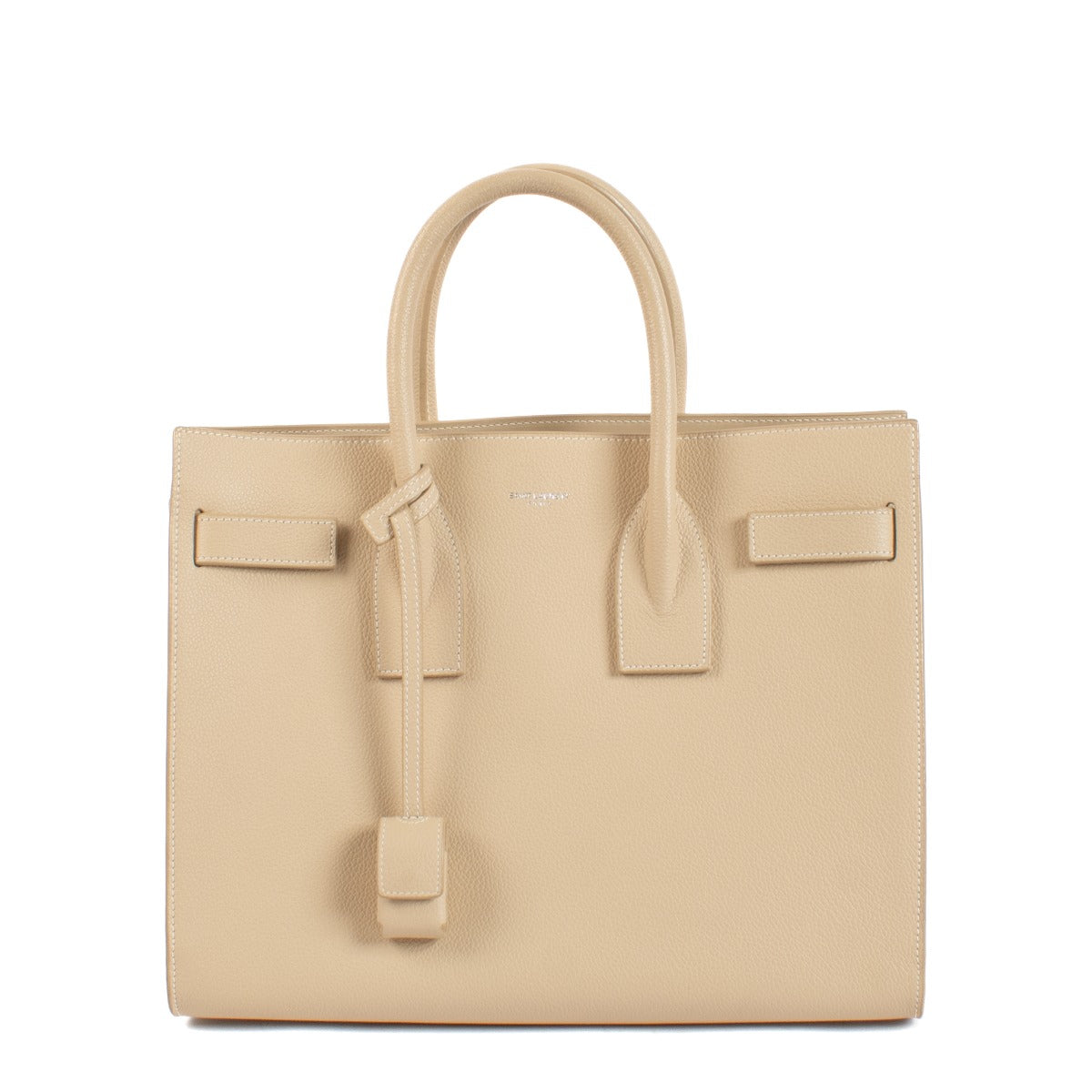 Saint Laurent Beige Leather Sac de Jour Small Bag