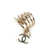 Chanel 22C Faux Pearl CC Ear Cuff