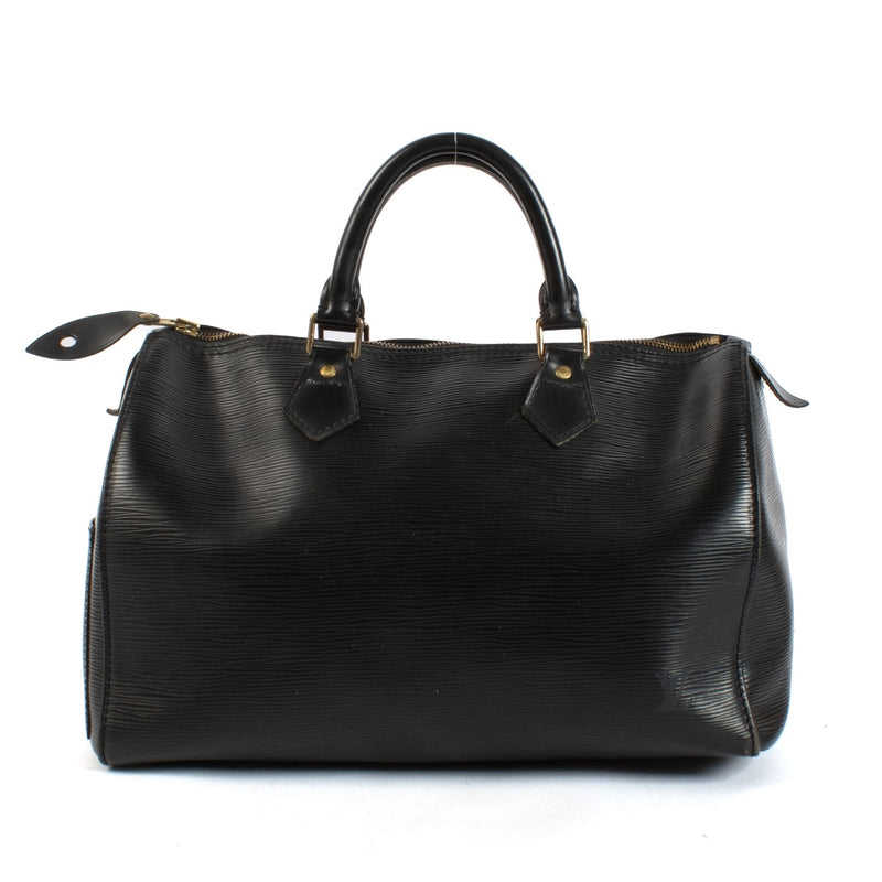 Louis Vuitton Black Epi Leather Speedy 35