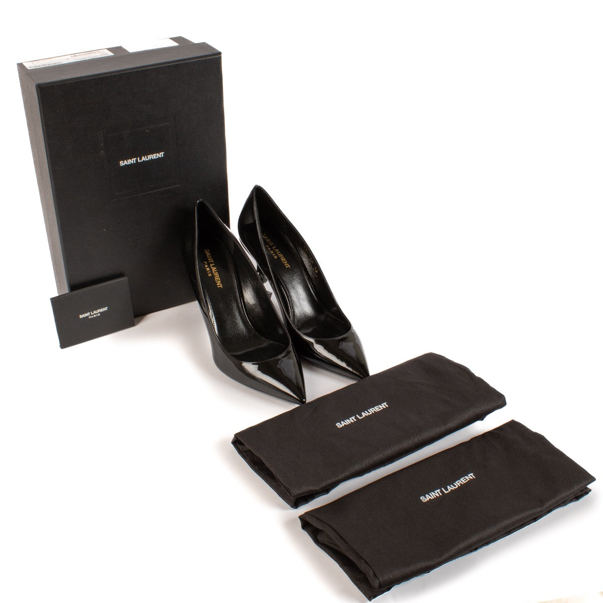 shop 100% authentic second hand Saint Laurent Black Opyum Pointed Toe Pumps - Size 40 on Labellov.com