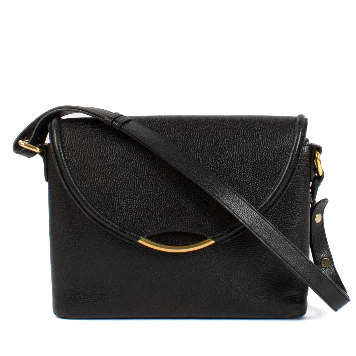 shop 100% authentic second hand Delvaux Black Eclair Shoulder Bag on Labellov.com