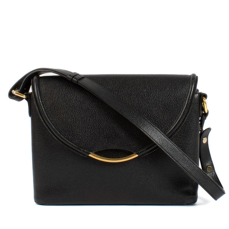 shop 100% authentic second hand Delvaux Black Eclair Shoulder Bag on Labellov.com