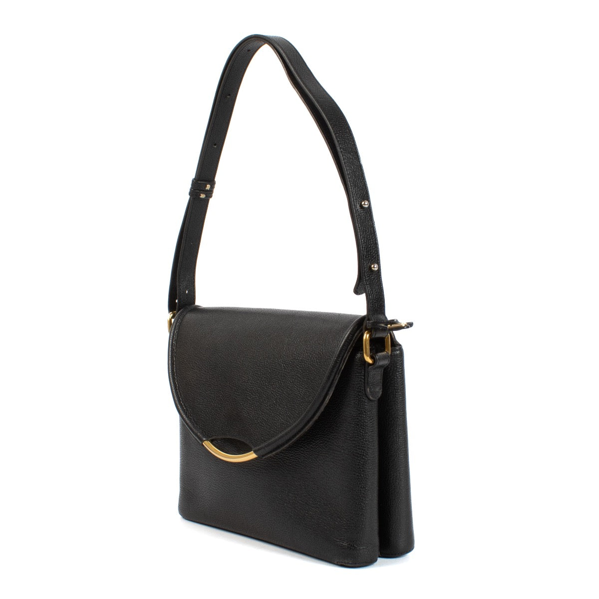 shop 100% authentic second hand Delvaux Black Eclair Shoulder Bag on Labellov.com