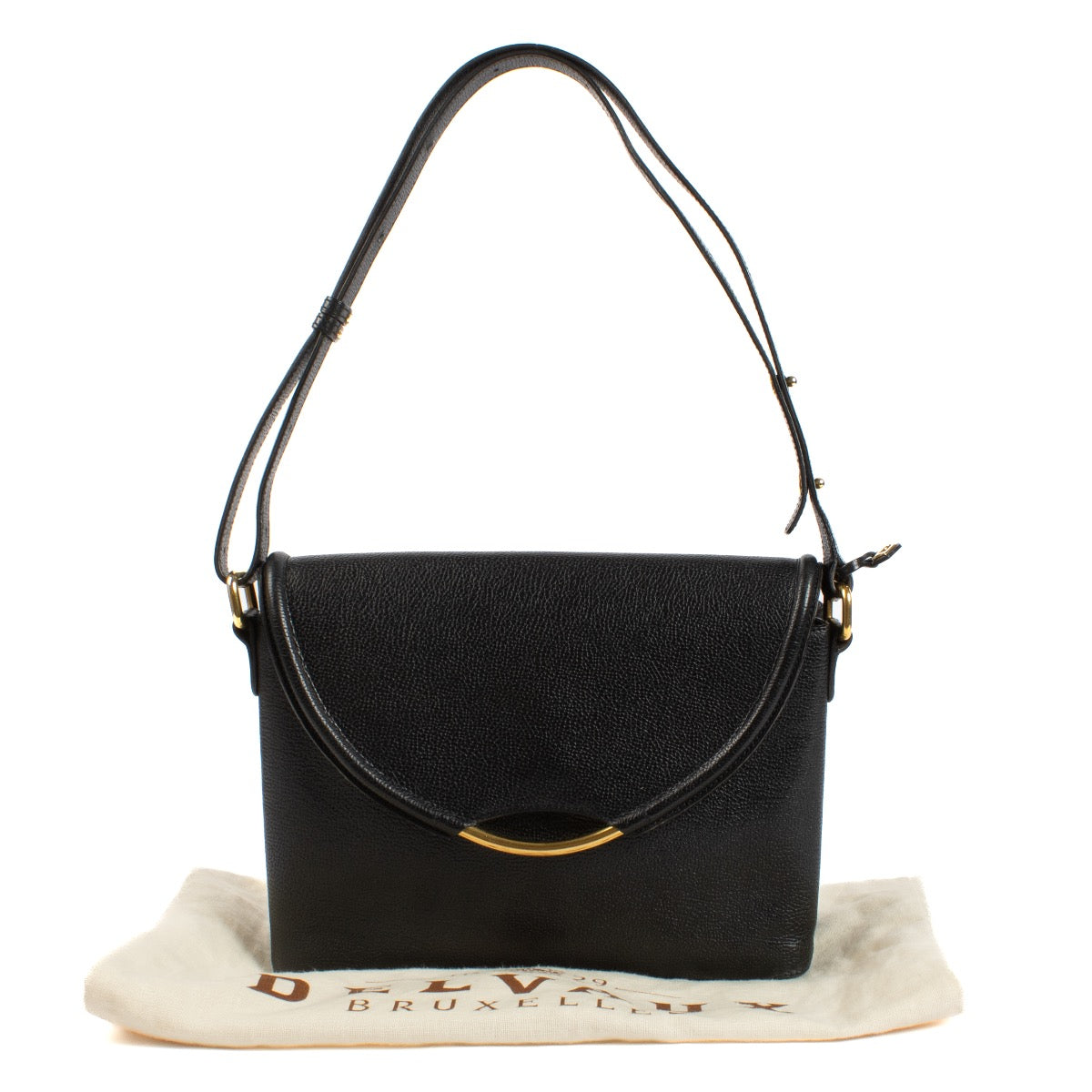 shop 100% authentic second hand Delvaux Black Eclair Shoulder Bag on Labellov.com
