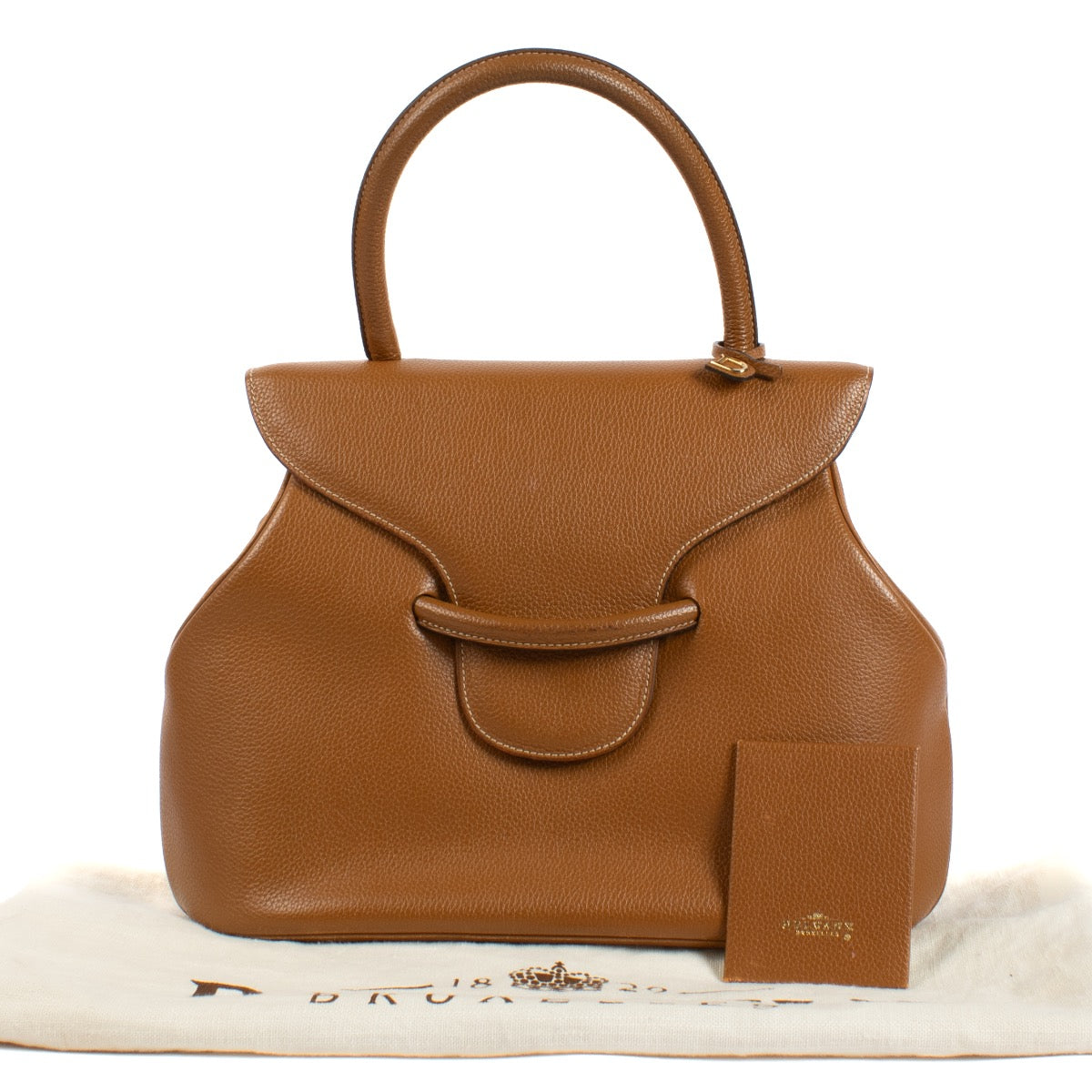 shop 100% authentic second hand Delvaux Camel Baltimore Top Handle Bag on Labellov.com