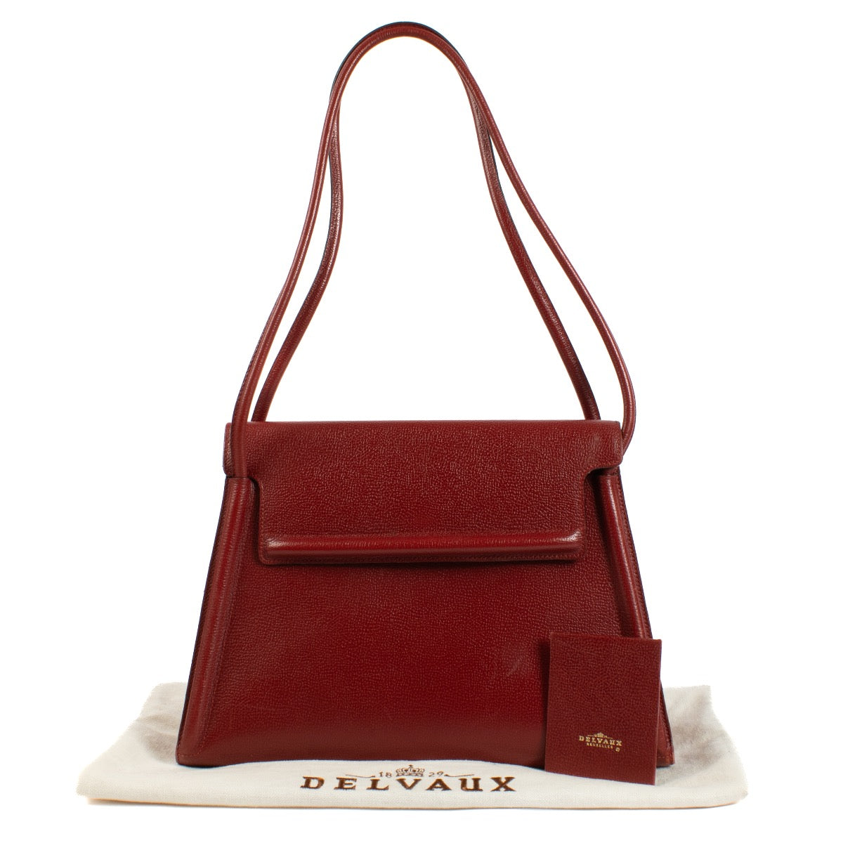 shop 100% authentic second hand Delvaux Red Shoulder Bag on Labellov.com
