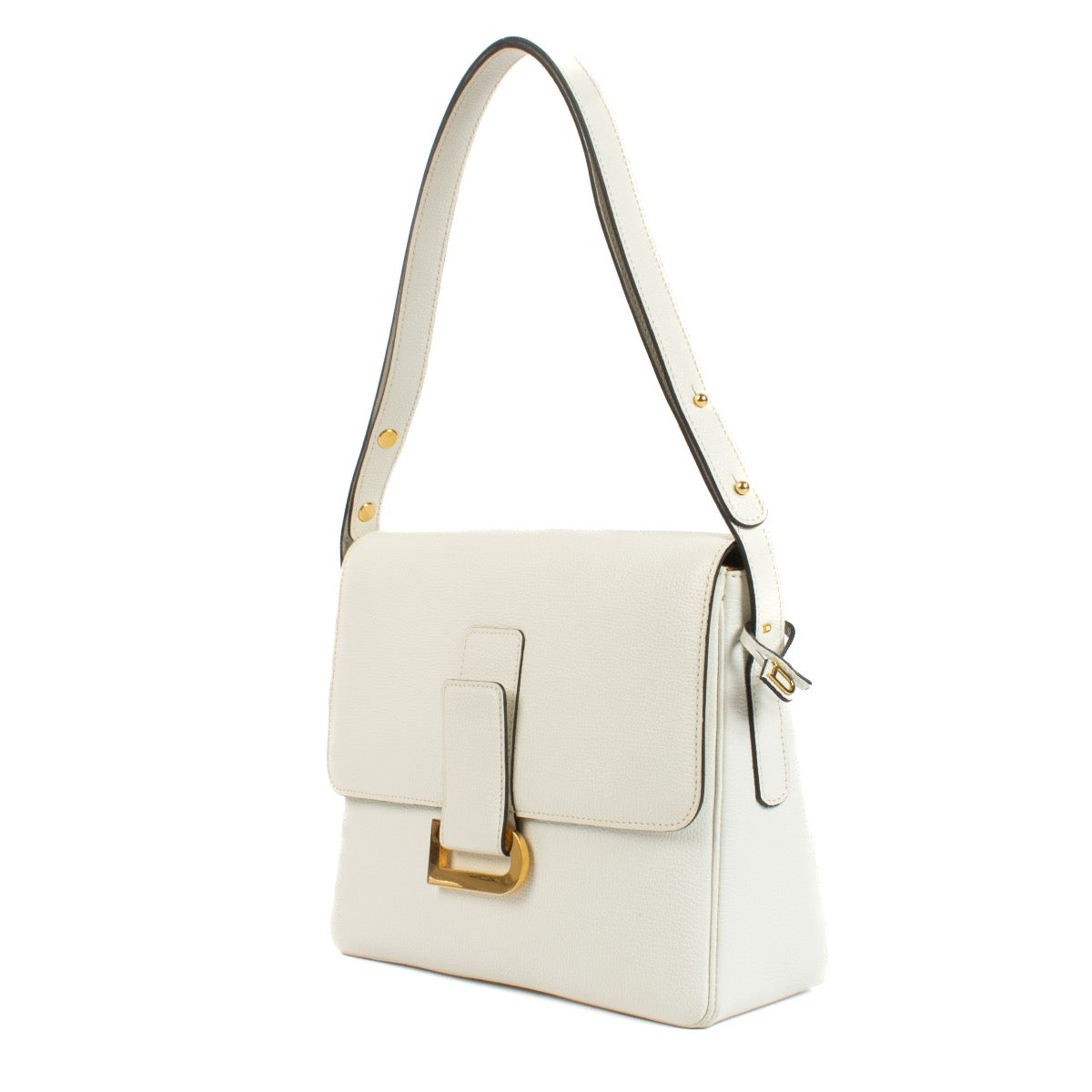 shop 100% authentic second hand Delvaux White Poirier Shoulder Bag on Labellov.com