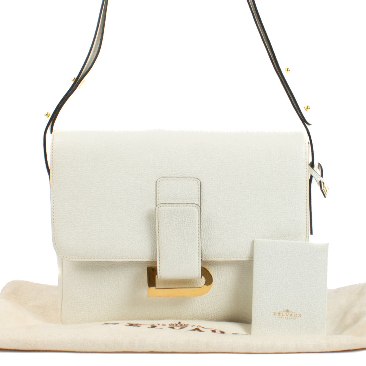 shop 100% authentic second hand Delvaux White Poirier Shoulder Bag on Labellov.com