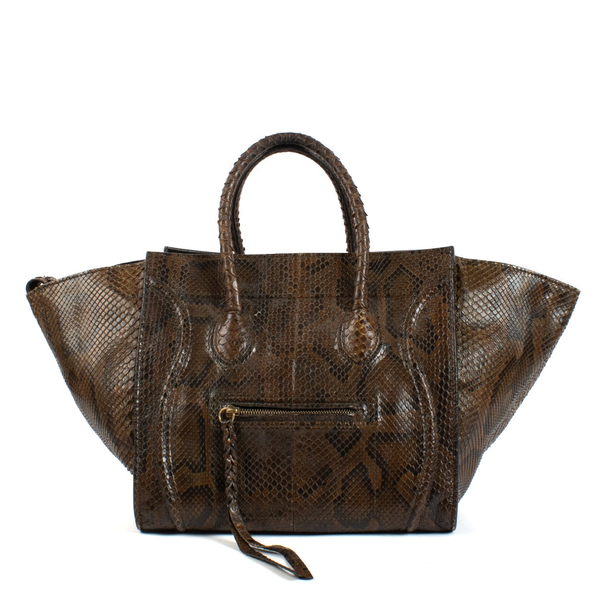 Shop 100% authentic secondhand Celine Brown Python Medium Luggage Bag on Labellov.com