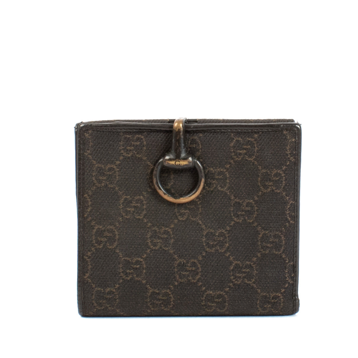 Gucci Brown GG Canvas Horsebit Wallet