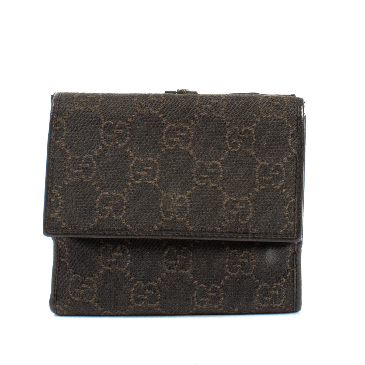 Gucci Brown GG Canvas Horsebit Wallet